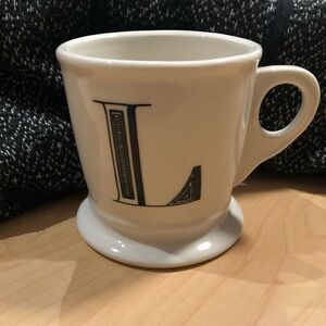Anthropologie Monogram Mug "L"